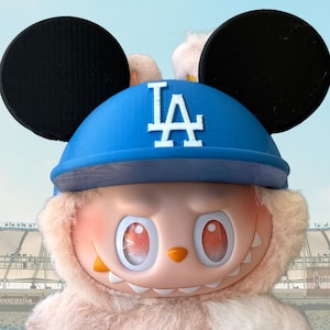 Blue Baseball hat, Fits Labubu, Labubu Accessories, 3D printed, Gift for her, Dodgers fan gift, Made in USA