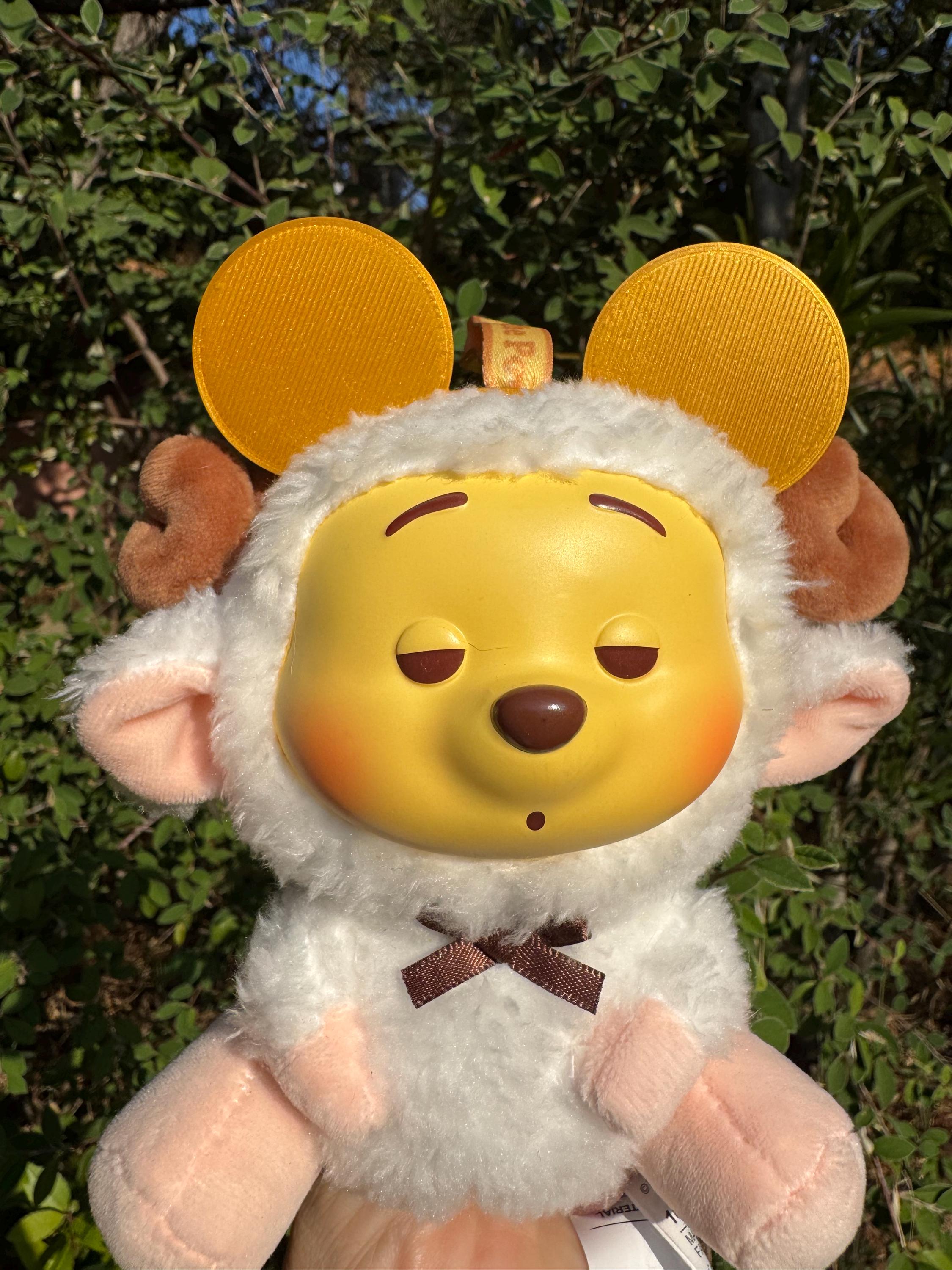 Gold mouse ears fit a Labubu, Labubu outfit, Bestie gift, 3D printed  in USA, Labubu accessories, Labubu clothes