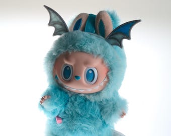 Ice Dragon ears,  fit Labubu, Labubu outfit, Labubu clothes, 3D printed in USA, Labubu Accessories, Gift for her
