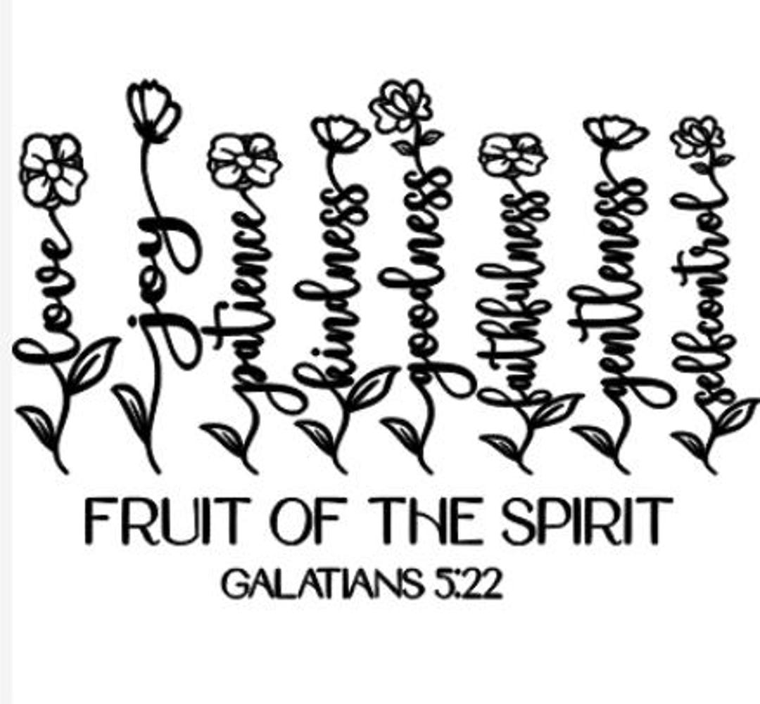 Fruit of the Spirit PNG: Printable Christian Design (digital Download ...