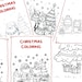 Christmas Activity Coloring Pages Instant Download Printable Digital ...