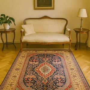 Hand-knotted Yak Gula rug - Afghan nomad rug made of wool - Oriental rug Boho Vintage - Living room rug - Classic