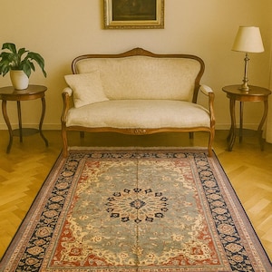 Hand-knotted Yak Gula rug - Afghan nomad rug made of wool - Oriental rug Boho Vintage - Living room rug - Classic