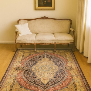 Hand-knotted Yak Gula rug - Afghan nomad rug made of wool - Oriental rug Boho Vintage - Living room rug - Classic