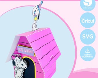 Snoopy's House Template: DIY Cutting File (SVG, PDF, Studio)