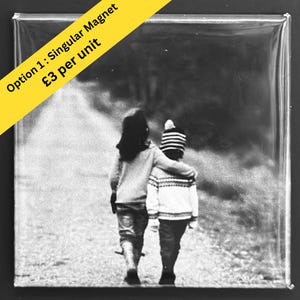 Custom Square Photo Magnets - Option 1: Single Magnet
