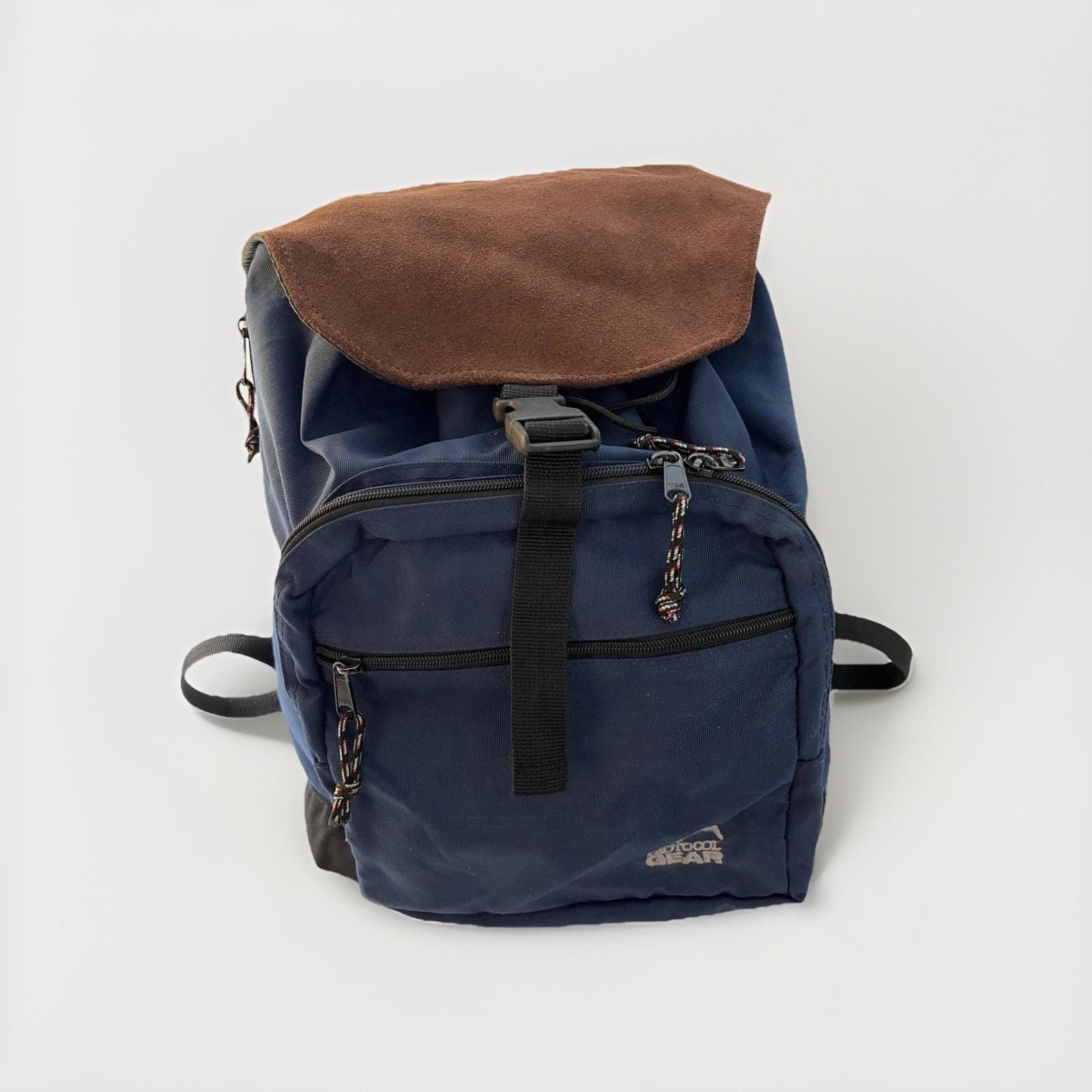 Mini Suede Buckle Backpack in Slate Blue Blue Suede Backpack - Etsy main image 2