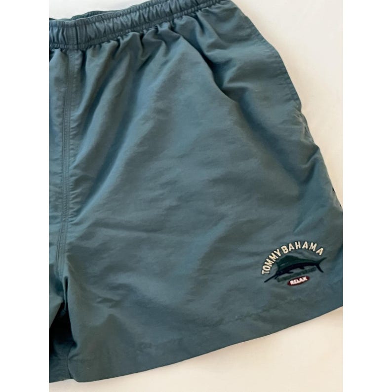 Vintage Tommy Bahama Swim Shorts XL Bungalow Brand Fish Relax Lined Hong Kong 90 image 4