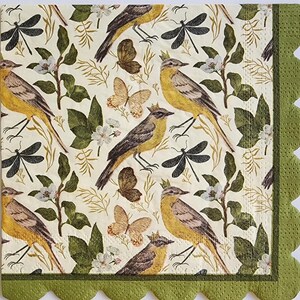 Papel para decoupage, pájaros vintage, juego de servilletas de papel de diseño para decoupage, papel para manualidades, papel artístico, decoupage, manualidades para niños