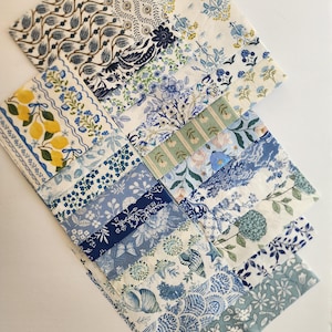 25-delige set Oyster-decoupagepapier, blauw, designer papieren servetten voor decoupage, ambachtelijk papier