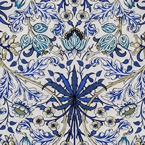William Morris Design, set di tovaglioli di carta di design per decoupage, carta da bricolage, blu