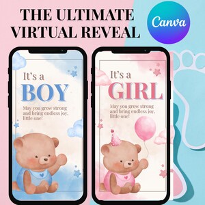 Vídeo sorpresa de revelación de género: descarga instantánea. ¡Es niño, es niña!