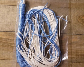 KOSHER Tzitzit Set Sky Blue Tekhelet Color PURE 100% Linen ציצית פשתן כשרה Limited Supply Handspun by Rivka Sari  טבע כשר עם לישמה
