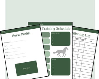 Equine Training and Conditioning Log