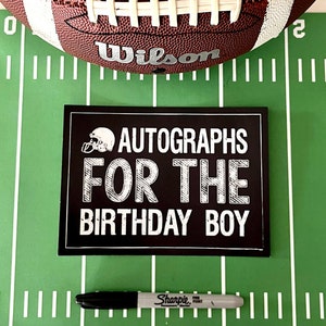 Fútbol - Autógrafos para niño (o niña) Letrero de 5 x 7 u 8 x 10 - Letrero de pizarra DESCARGA INMEDIATA por Beth Kruse Custom Creations