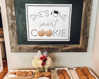 Graduation Smart Cookie Sign: Sweet Table Decor (PDF File)