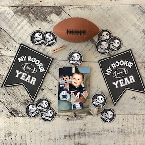 Football First Year Down Signs 5x7 and 8x10 Chalkboard Design INSTANT DOWNLOAD by Beth Kruse Custom Creations image 5