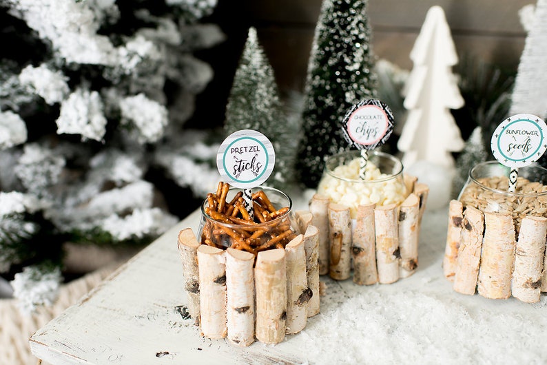 Trail Mix Bar Woodland Tribal Wild Printable Etsy