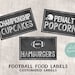 Football Printable Concessions Sign Chalkboard Style Customized PDF ...