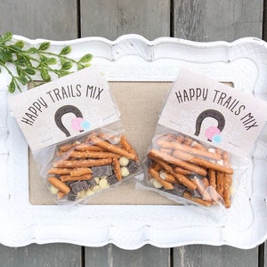 Horse Party Trail Mix Bag Topper: Printable Favor (Instant Download)