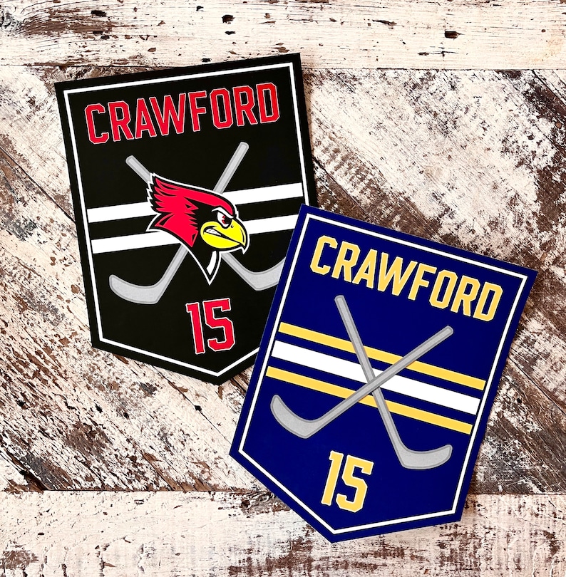 Hockey Team Signs Tournament Door Signs Personalized 8X10 Etsy