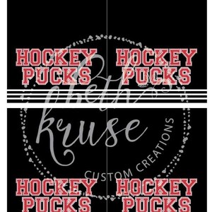 Hockey Party CUSTOM COLORS Favor Topper Digital PDF file by Beth Kruse Custom Creations image 3