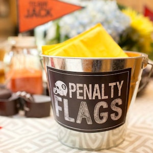 Penalty Flags Printable Sign INSTANT DOWNLOAD by Beth Kruse Custom Creations image 1