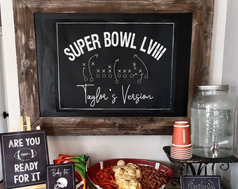 Football Taylor Package -- Printable PDF Party Signs -- Signs in Multiple Sizes -- See Description - Instant Download --- by Beth Kruse CC