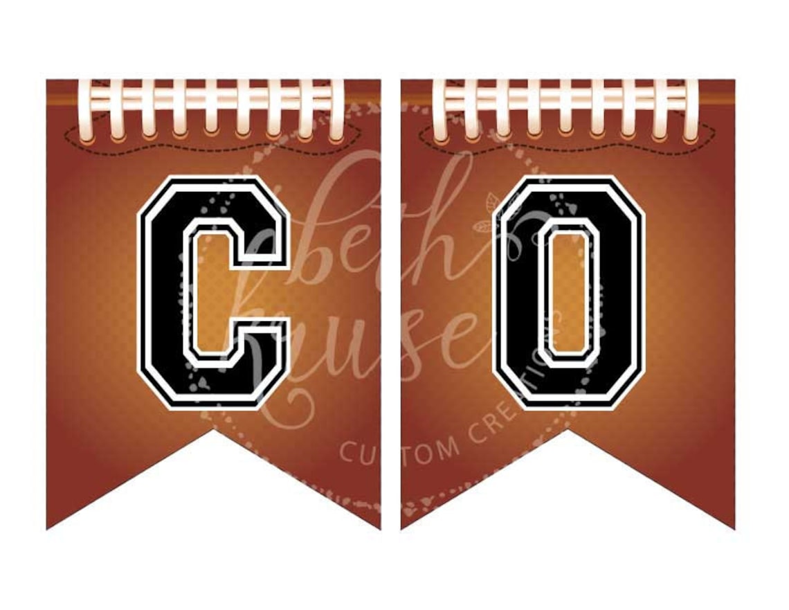 Football Concessions Printable Banner INSTANT DOWNLOAD by Beth - Etsy