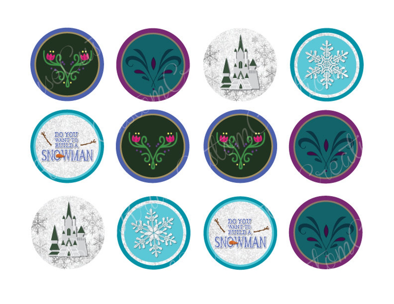 Frozen Printables Etsy Party