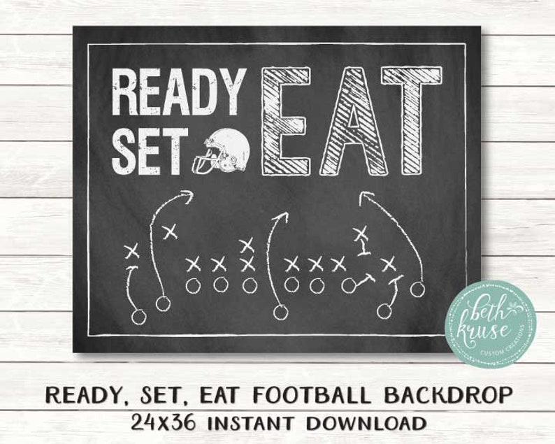 Football First Year Down Signs 5x7 and 8x10 Chalkboard Design INSTANT DOWNLOAD by Beth Kruse Custom Creations image 8