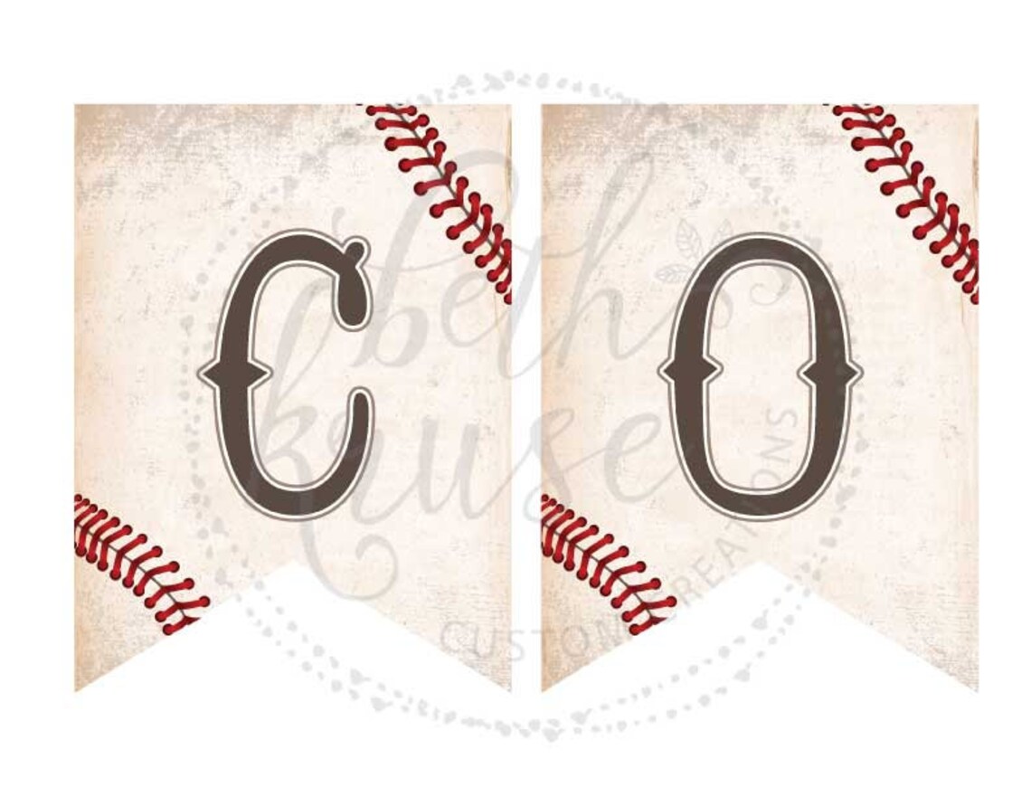Baseball Concessions Printable Banner INSTANT DOWNLOAD by Beth | Etsy