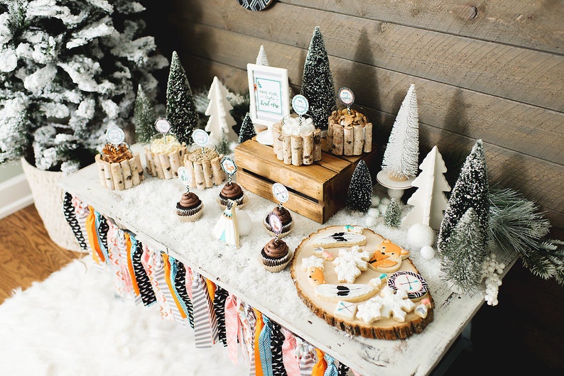 Trail Mix Bar Woodland Tribal Wild Printable Etsy