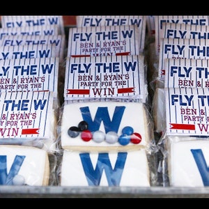 Baseball FLY THE W Favor Bag Toppers von Beth Kruse Custom Creations