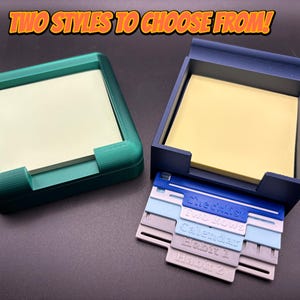 Post It Note Holder with Stencils