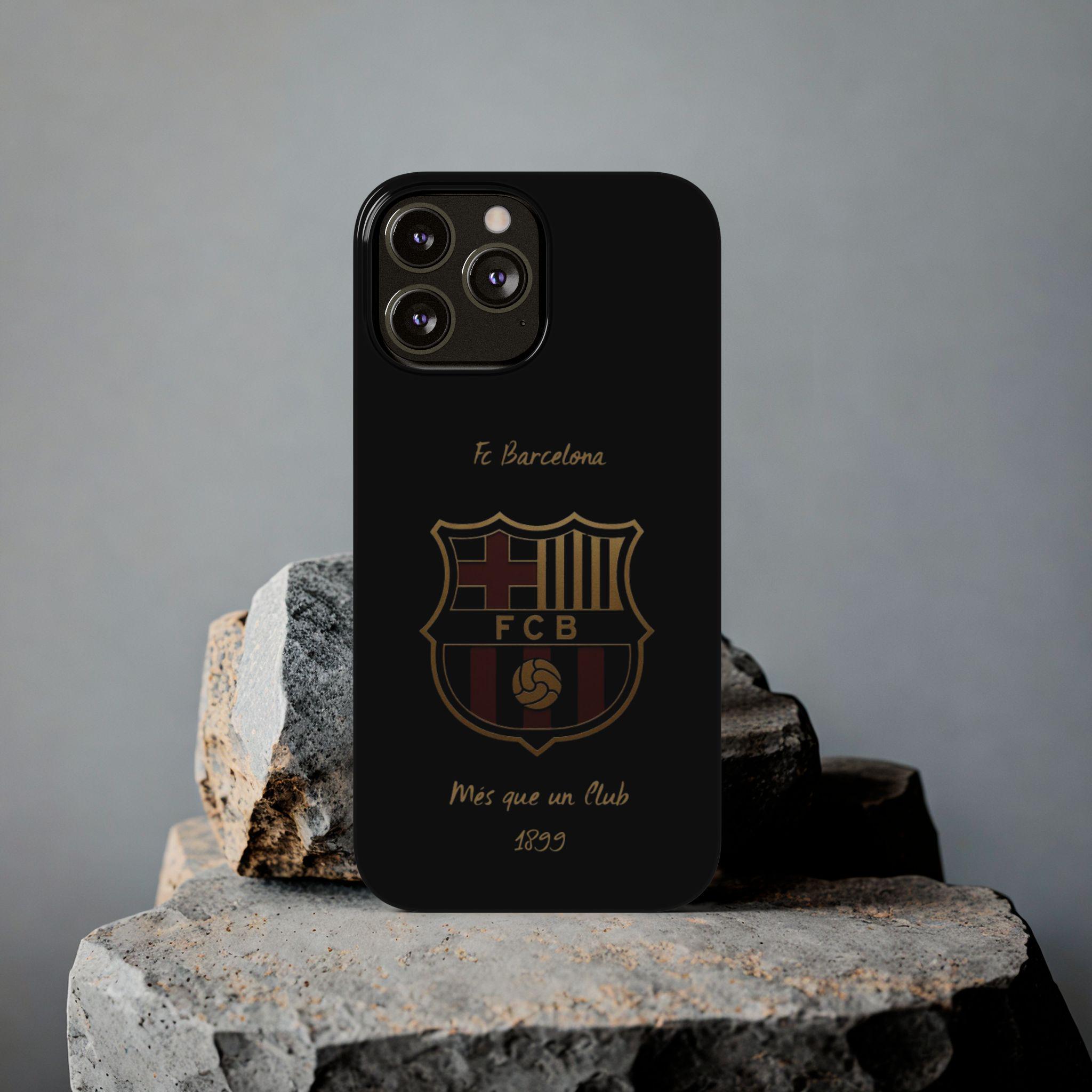 Barcelona FC Schwarze Handyhülle