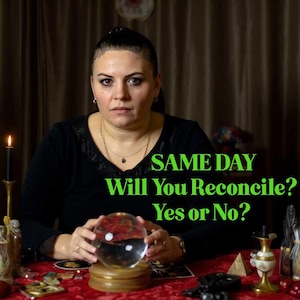 ¿Te reconciliarás? ¿Sí o no? Lectura psíquica, lectura de tarot el mismo día, ¿Volveremos? 98% de precisión, carta de tarot, PDF a domicilio.