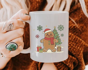 Christmas Gingerbread Mug: Festive Holiday Coffee Cup