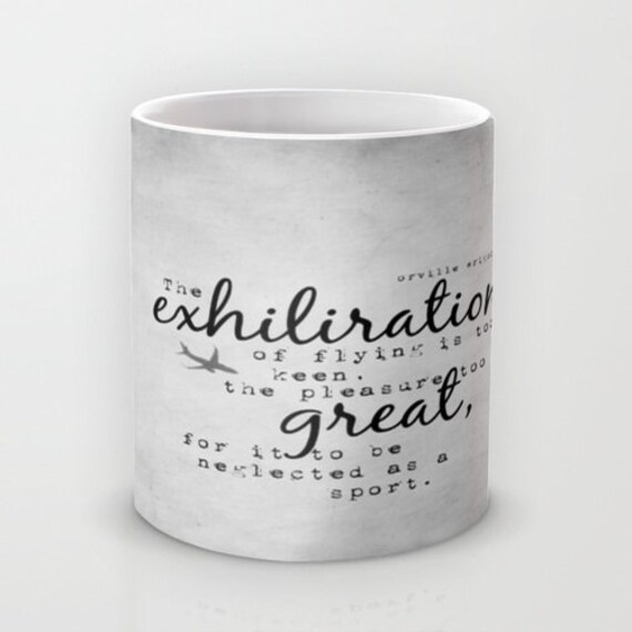 Items similar to Airplane coffee cup Aviation mug Pilot quote Plane