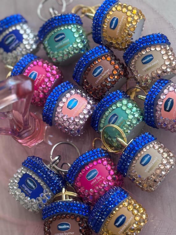 NEW Mini Bling Vaseline WITH KEYCHAIN
