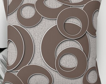 Cojín de círculo abstracto