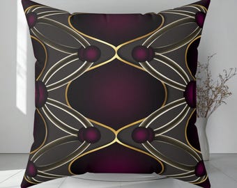 Cojín decorativo con diseño de celosía Art Déco