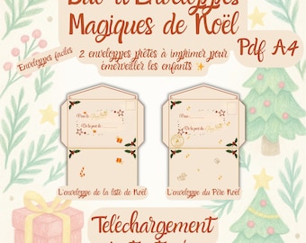 Christmas Magic Envelope Duo | Child → Santa & Santa → Child | Printable Template | Christmas Letter | Child Activity