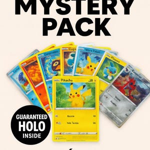 Pacote de cartas Pokémon - Holo garantido dentro - Pacote misterioso - 10 cartas Pokémon - Card Culture UK