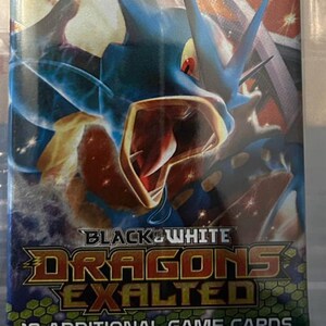 Booster Pack Exalté Pokémon Dragons - Série Noir et Blanc - Scellé - JCC vintage rare