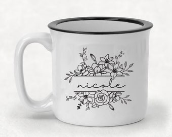Custom Bridesmaid Gift, Personalized Campfire Mug, Maid of Honor Coffee Cup, Wedding Party Gifts, Bridesmaid Proposal Box