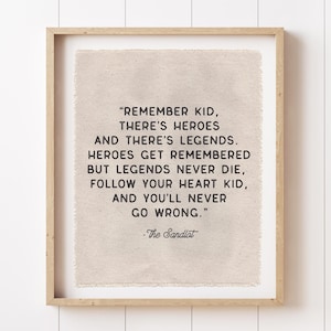 Sandlot Quote Flag, Nursery Wall Decor, Wall Art Pennant Banner, Kids Room Decor, Boys Baseball Bedroom Decor