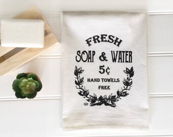 Powder room towel | Etsy