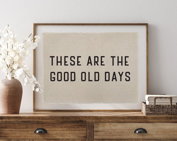 Blechschild "These Are The Good Old Days" - Vintage Wanddekoration 40x30cm Für Bar & Café