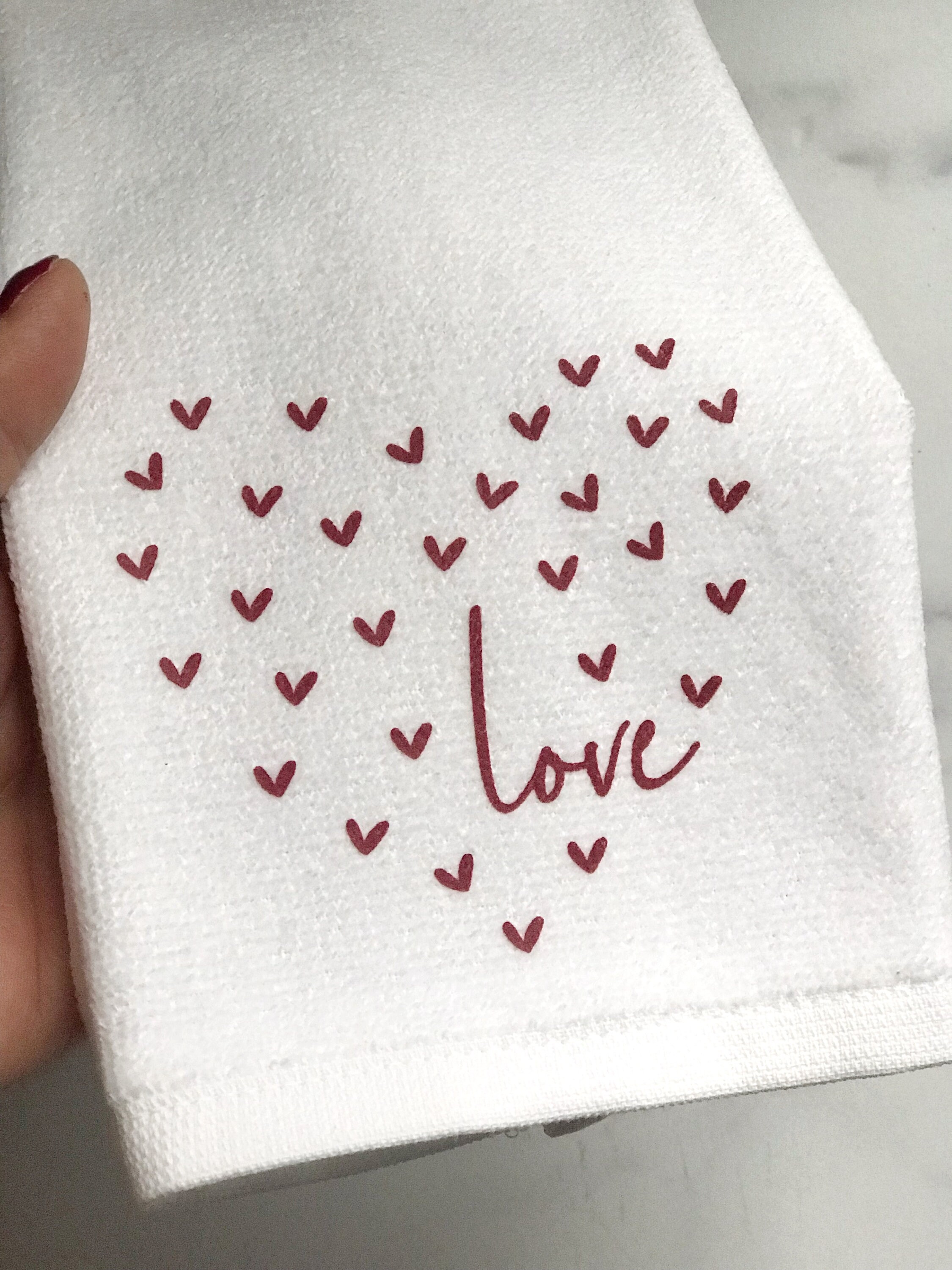 Feelin' Cute- Hand Towel – Aledo Handmade